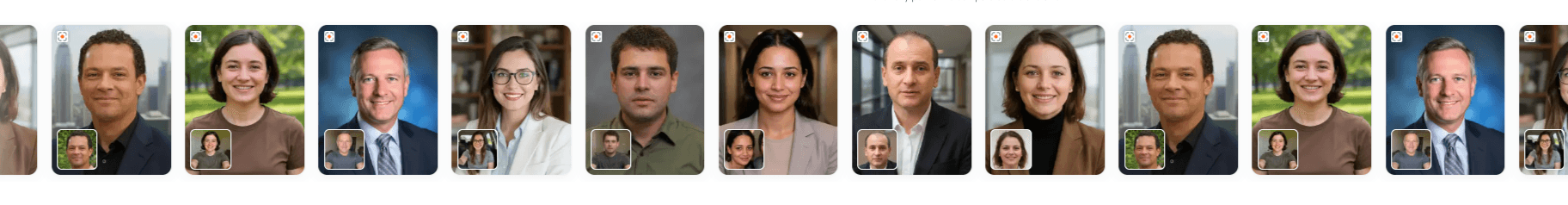 headshot.ltd before-and-after examples — phone selfie to professional headshot