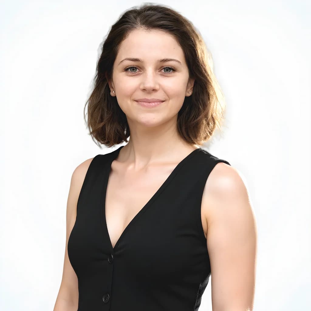 Professional headshot on a clean white studio background